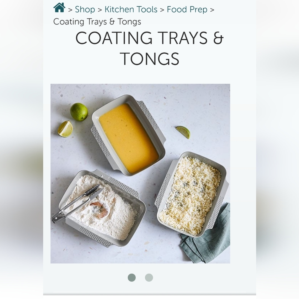 New Pampered Chef Coating Trays Set